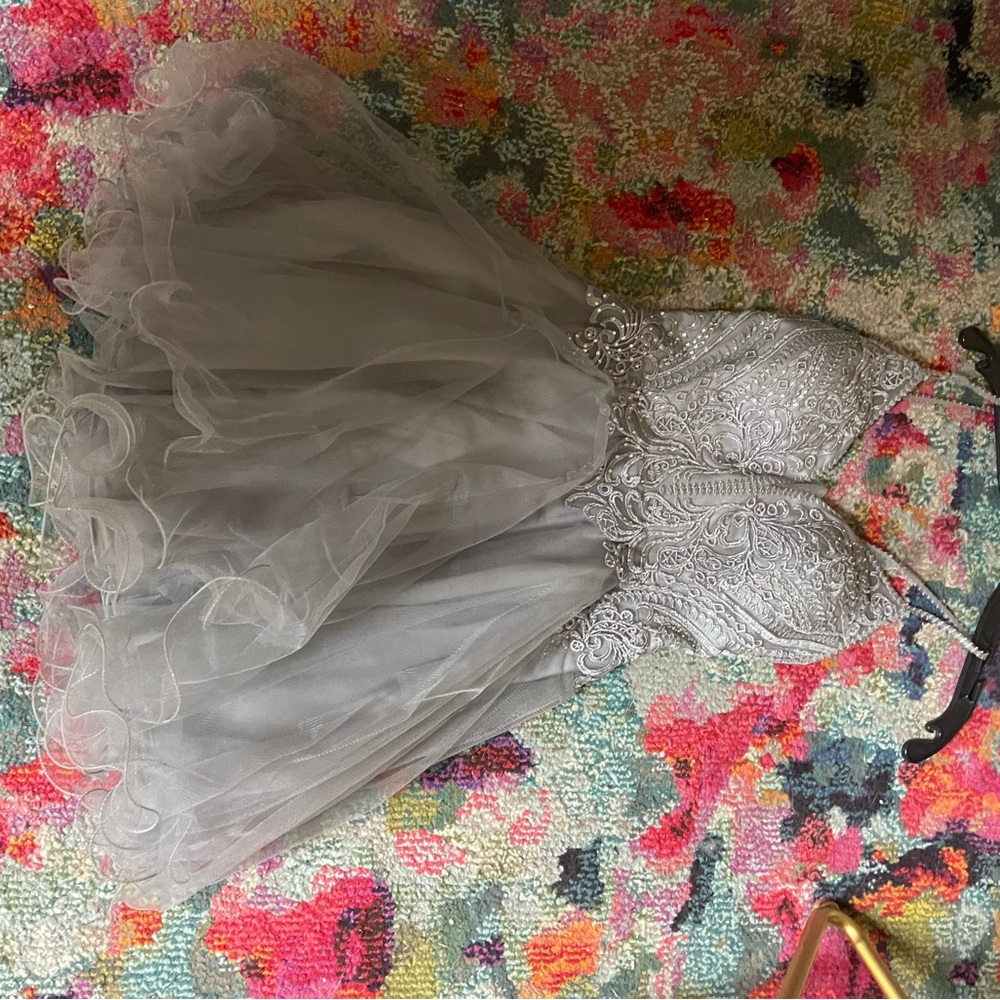 Grey hoco/party dress